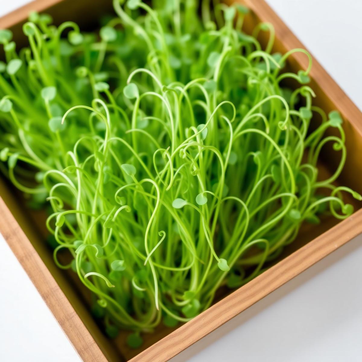 Pea Shoot Microgreens — Sweet, Crisp, Tendril