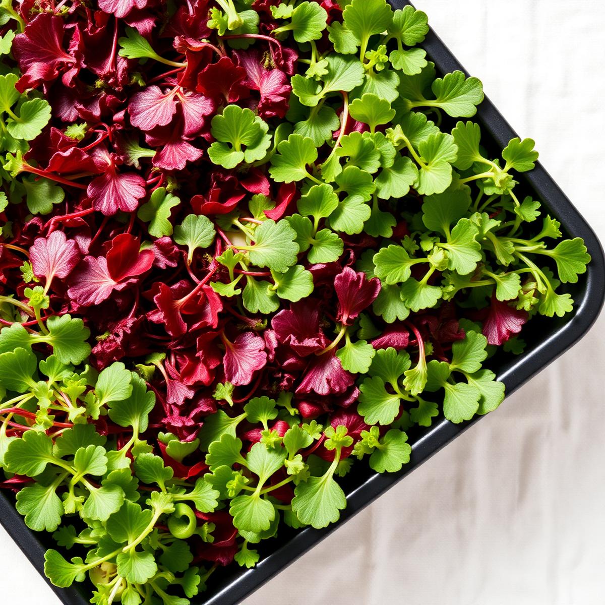 Salad Mix Microgreens — Chef's Rainbow Blend